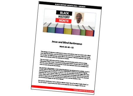 Black History Month sermon 2024