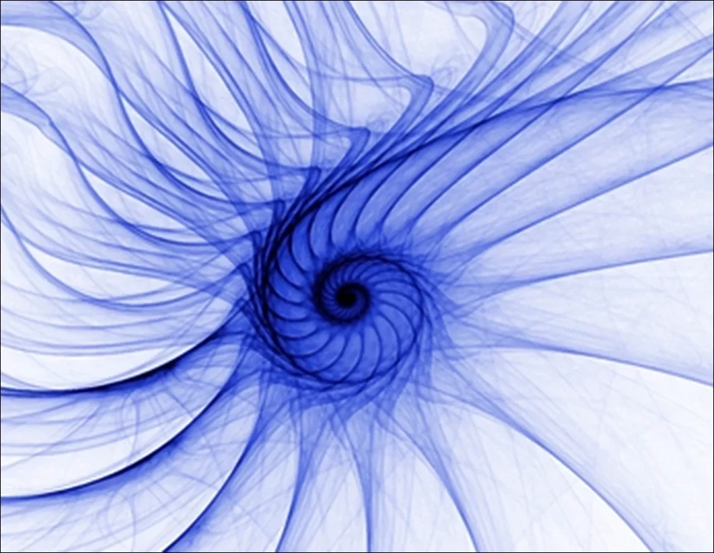 Abstract blue fractal