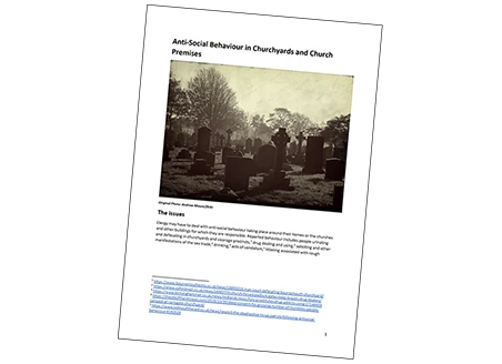 Anti-Social Behaviour in Churchyards and Church Premises