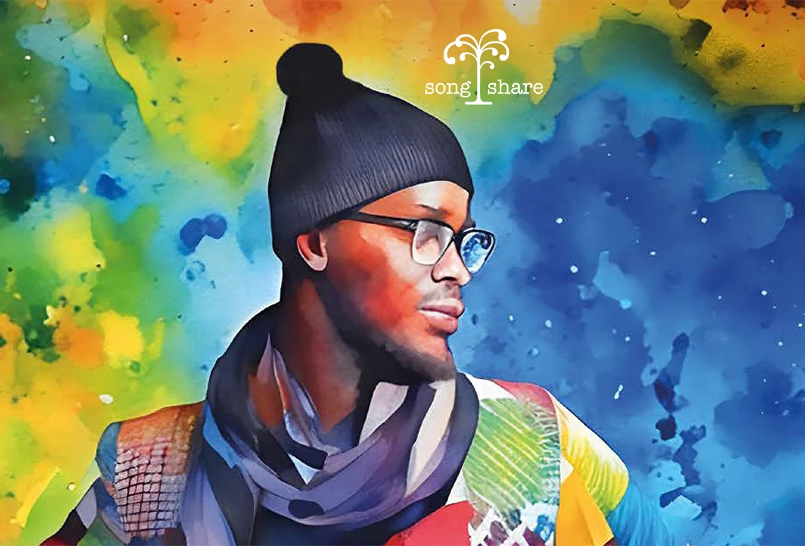 Coat of Many Colours image for Racial Justice Sunday 2025 with SongShare logo