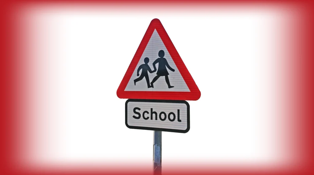 School sign