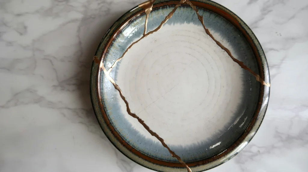 A Kintsugi bowl