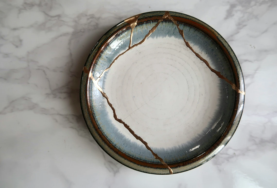 A Kintsugi bowl