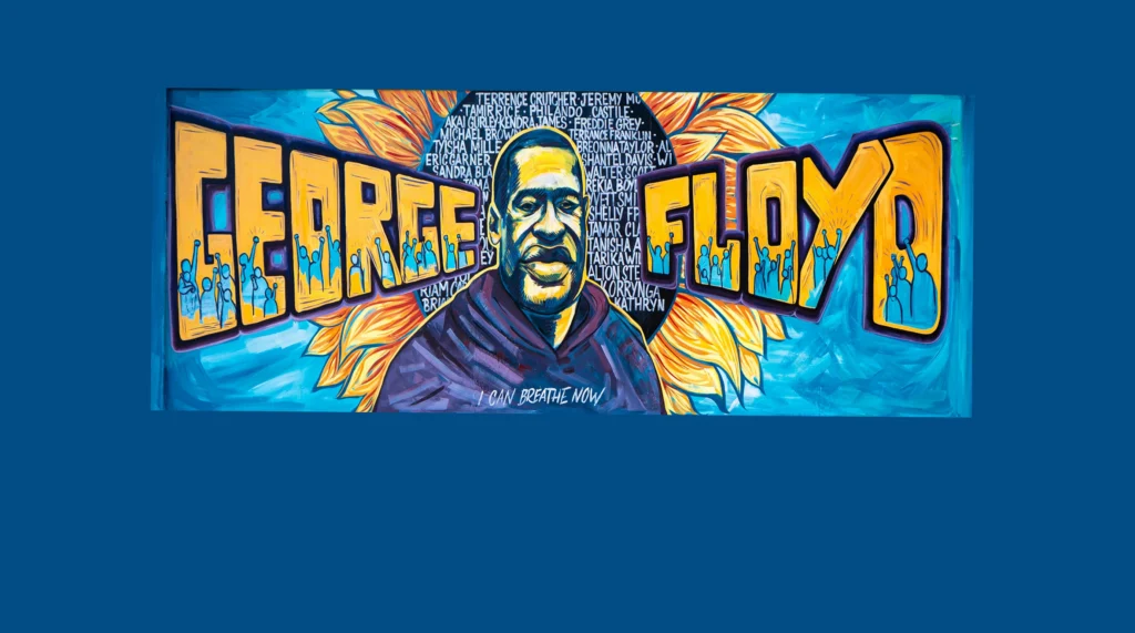 Mural of George Floyd