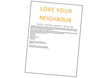 Text-only resource for Racial Justice Sunday 2026