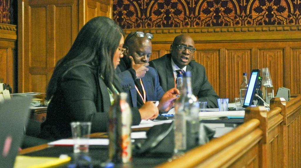 Richard Reddie, Director of Justice and Inclusion, CTBI, speaking at the event “Approaches to Reparations: Faith-Based, Community, and Grassroots Perspectives," co-hosted by the All-Party Parliamentary Group (APPG) on Afrikan Reparations and Quakers in Britain.
