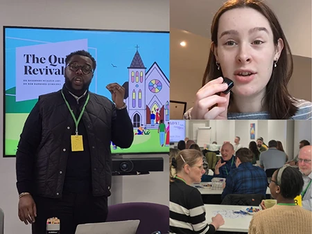 Montage of images from "Are we ready" conference
