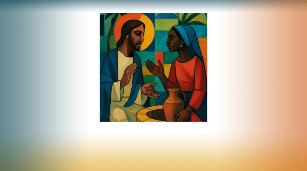 Illustration: Jesus and the woman at the well