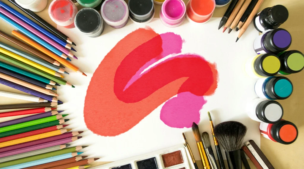 Pencils and paints