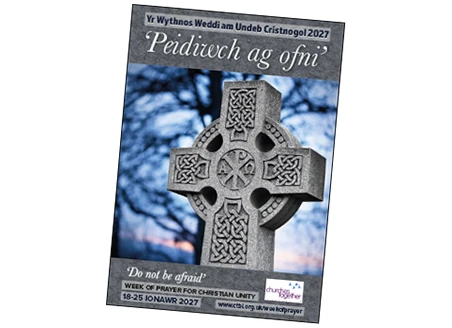 Higher contrast version of Welsh / English pamphlet for the Week of Prayer for Christian Unity 2027