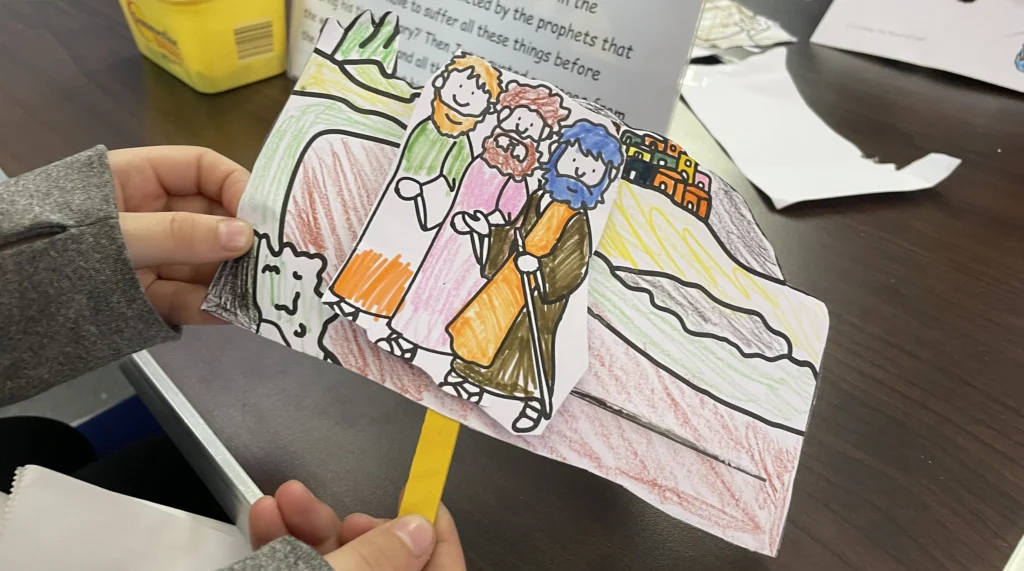 Children's drawing of the three wise men