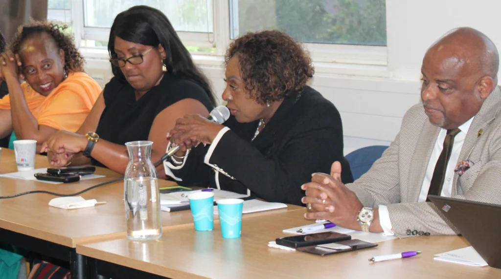 The panel of speakers at the gathering arranged by the Racial Justice Advocacy Forum (RJAF) and Christian Aid, on 8 September 2026.