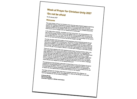 Week of Prayer for Christian Unity 2027 English accessible text-only version