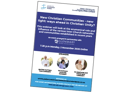 Society for Ecumenical Studies New Christian Communities webinar